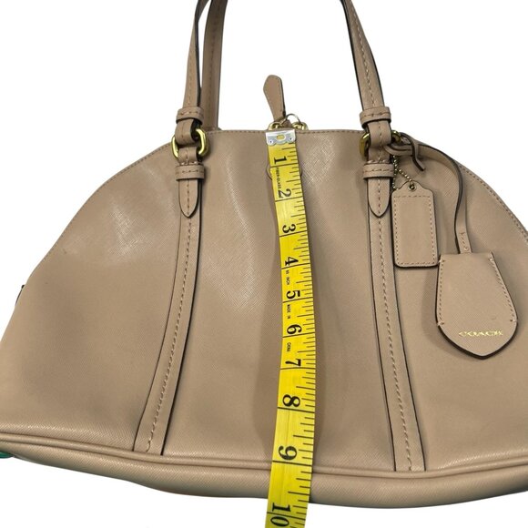 Coach Peyton Cora Dome Top Satchel Bone Sand - Picture 7 of 16